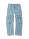 Off-White BLEACH CARGO PKT OVER PANT LIGHT BLUE N - Blue