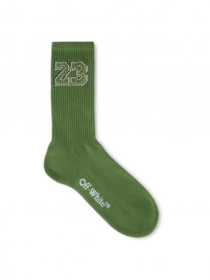 Off-White 23 Bandana Socks - Green - Click Image to Close