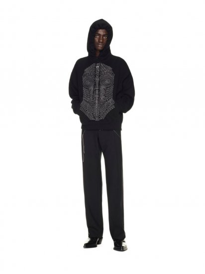 Off-White Body Stitch Skate Hoodie on Sale - Black - Click Image to Close