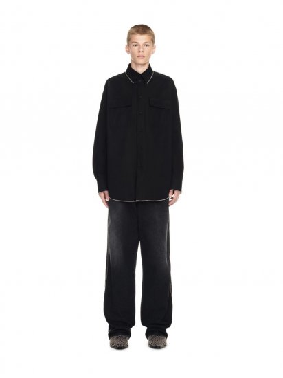 Off-White Zip Heavycot Milit Overshirt - Black - Click Image to Close