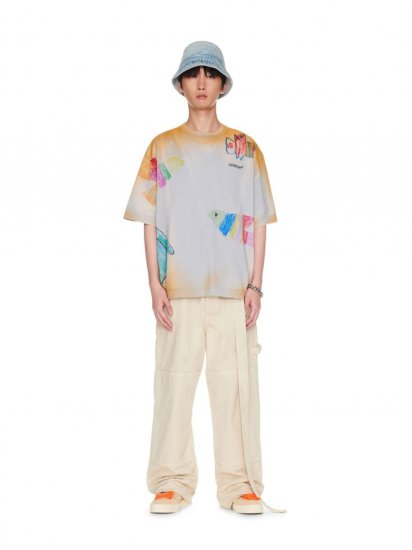 Off-White Cartoon Over Skate S/S Tee - Neutrals - Click Image to Close