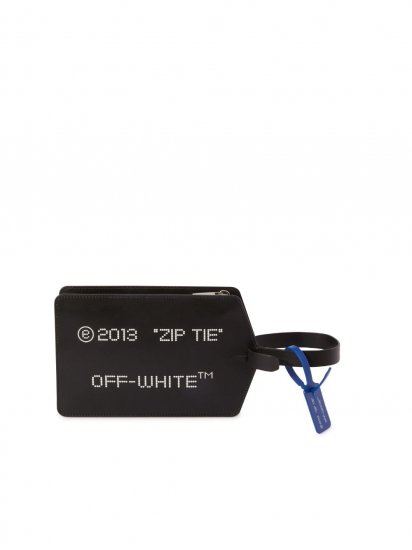 Off-White ZIP TIE MEDIUM CLUTCH - Black - Click Image to Close