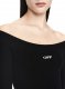 Off-White Off Stamp Slick Scoop Dress - Black