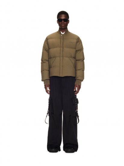 Off-White Arrow Light Puffer Jacket - Brown - Click Image to Close