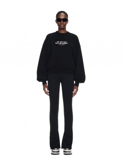 Off-White Quote Crewneck - Black - Click Image to Close