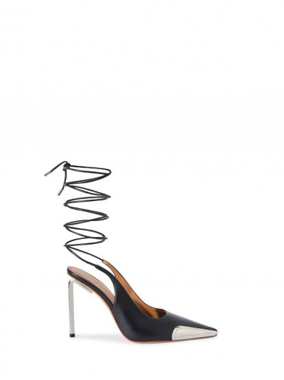 Off-White Lace Up Allen Pump - Black - Click Image to Close