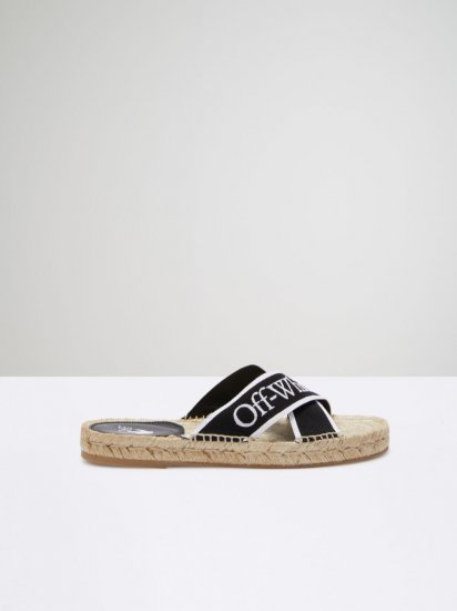 Off-White CRISS CROSS ESPADRILLAS - Black - Click Image to Close