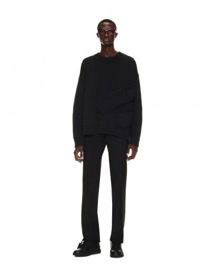 Off-White Multipockets Knit Crewneck on Sale - Black - Click Image to Close