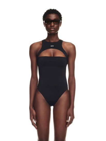 Off-White Off Stamp Rower Swimsuit on Sale - Black - Click Image to Close