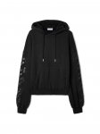 Off-White Eyelet Diags Over Hoodie - Black