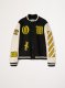 Off-White GRAPHICS LEATHER VARSITY - Black