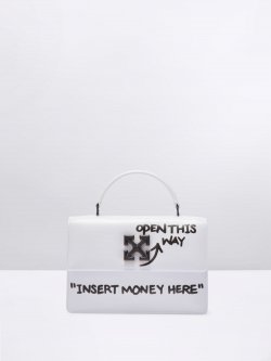 Off-White JITNEY 1.4 TOP HANDLE QUOTE - White