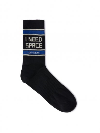 Off-White I NEED SPACE MID CALF SOCKS on Sale - Black - Click Image to Close