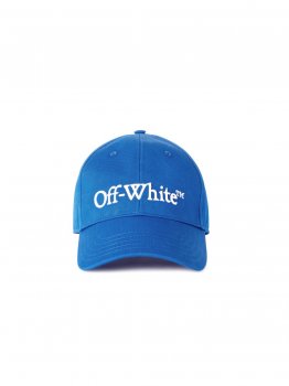 Off-White BOOKISH DRIL BASEBALL CAP DARK BLUE WHI on Sale - Blue