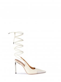 Off-White Lace Up Allen Pump - White