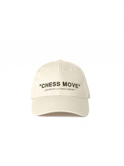 Off-White Chess Move Baseball Cap - Neutrals - Click Image to Close