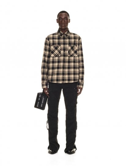 Off-White CHECK FLANN SHIRT - Neutrals - Click Image to Close