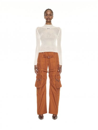 Off-White NET TURTLENECK - Neutrals - Click Image to Close