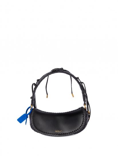 Off-White Edge Weaving Shoulder Bag - Black - Click Image to Close