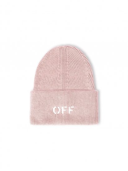 Off-White Off Stamp Loose Beanie - Pink - Click Image to Close