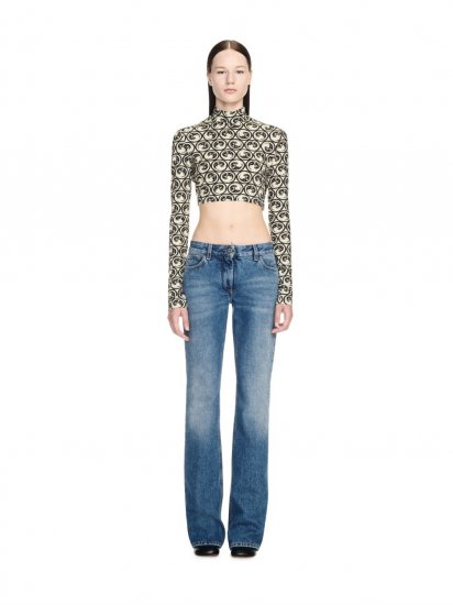 Off-White Moon Sec Skin Turtle Crop Top on Sale - Neutrals - Click Image to Close