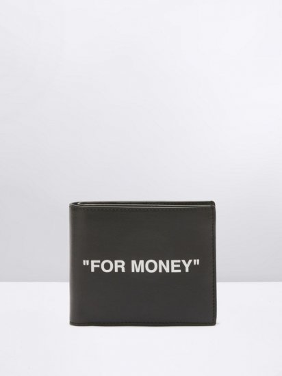 Off-White FOR MONEY BIFOLD WALLET - Black - Click Image to Close