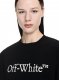 Off-White Big Logo Bookish Crop Tee - Black